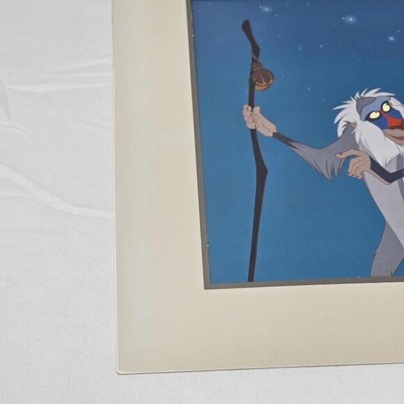 Vintage 1995 The Lion King 11x14 Lithograph Disney Store Exclusive SIMBA RAFIKI - Picture 2 of 8